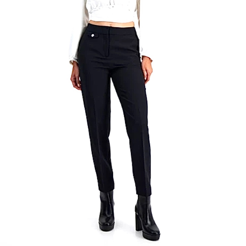 Hugo Boss Pants Size 18 Black Taschina Stretch Ankle Trouser New